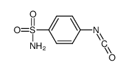 Benzenesulfonamide, 4-isocyanato- (9CI) structure