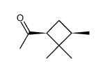 Ethanone, 1-(2,2,3-trimethylcyclobutyl)-, (1S-cis)- (9CI) structure