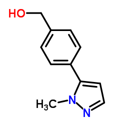 [4-(1-Methyl-1H-pyrazol-5-yl)phenyl]methanol structure