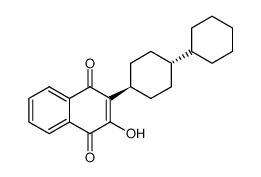 2-(trans-bicyclohexyl-4-yl)-3-hydroxy-[1,4]naphthoquinone结构式