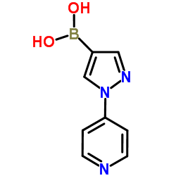 1-(4-pyridyl)pyrazole-4-boronic Acid结构式