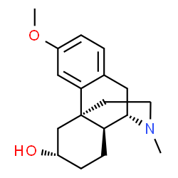 (14α)-3-Methoxy-17-methylmorphinan-6α-ol Structure