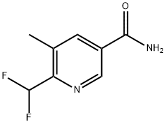 6-(二氟甲基)-5-甲基烟酰胺结构式