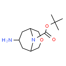 tert-butyl exo-7-amino-3-oxa-9-azabicyclo[3.3.1]nonane-9-carboxylate Structure