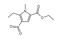 ethyl 5-ethyl-1-methyl-4-nitro-1H-pyrrole-2-carboxylate Structure