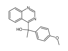 1-(4-methoxyphenyl)-1-(quinazolin-4-yl)ethanol Structure