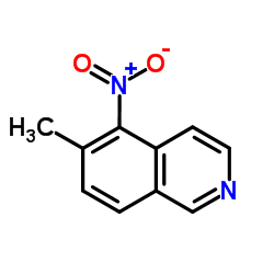 6-甲基-5-硝基异喹啉结构式