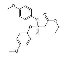 ethyl 2-bis(4-methoxyphenoxy)phosphorylacetate结构式