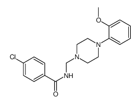 4-chloro-N-[[4-(2-methoxyphenyl)piperazin-1-yl]methyl]benzamide Structure