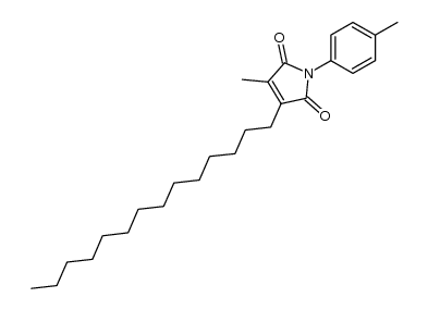 3-methyl-4-tetradecyl-1-p-tolyl-1H-pyrrole-2,5-dione结构式