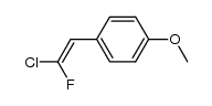 1-(2-chloro-2-fluorovinyl)-4-methoxybenzene结构式