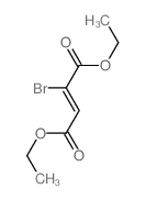 2-Butenedioic acid,2-bromo-, diethyl ester, (2Z)- (9CI) structure