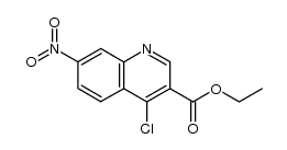 3-chloro-7-nitro-quinoline-3-carboxylic acid ethyl ester结构式