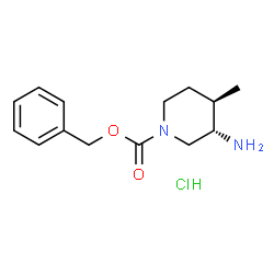 Trans-Benzyl 3-Amino-4-Methylpiperidine-1-Carboxylate Hydrochloride Structure