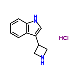 3-(azetidin-3-yl)-1H-indole hydrochloride结构式