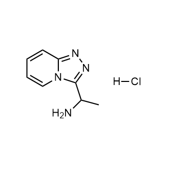 1-([1,2,4]三唑并[4,3-a]吡啶-3-基)乙胺盐酸盐结构式