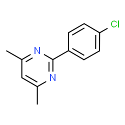 2-(4-Chlorophenyl)-4,6-dimethylpyrimidine结构式