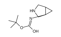 tert-butyl N-[(1R,5S)-3-azabicyclo[3.1.0]hexan-1-yl]carbamate structure