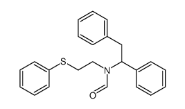 N-(1,2-diphenylethyl)-N-(2-(phenylthio)ethyl)formamide Structure