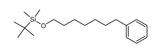 7-phenyl-1-(((1,1-dimethylethyl)dimethylsilyl)oxy)heptane结构式