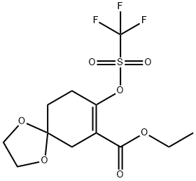 ethyl 8-trifluoromethanesulfonyloxy-1,4-dioxaspiro[4.5]dec-7-ene-7-carboxylate图片