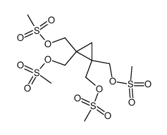 1,1,2,2-tetrakis(mesyloxymethyl)cyclopropane结构式