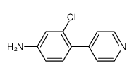 3-chloro-4-(4-pyridinyl)benzenamine结构式