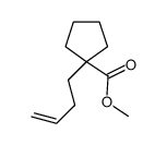 methyl 1-but-3-enylcyclopentane-1-carboxylate结构式