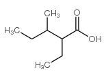 2-ethyl-3-methylpentanoic acid structure