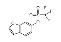 1-benzofuran-6-yl trifluoromethanesulfonate structure