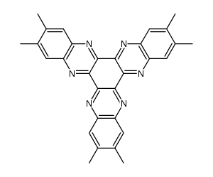 2,3,8,9,14,15-hexamethyl-5,6,11,12,17,18-hexaazatrinaphthalene Structure