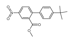 Methyl 2-(4-tert-butylphenyl)-5-nitrobenzoate结构式