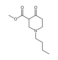 1-butyl-4-oxo-piperidine-3-carboxylic acid methyl ester结构式