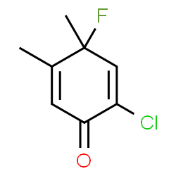 2,5-Cyclohexadien-1-one,2-chloro-4-fluoro-4,5-dimethyl- structure