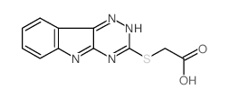 (2H-[1,2,4]Triazino[5,6-b]indol-3-ylsulfanyl)-acetic acid structure