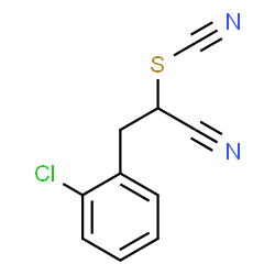 3-(2-Chloro-phenyl)-2-thiocyanato-propionitrile Structure