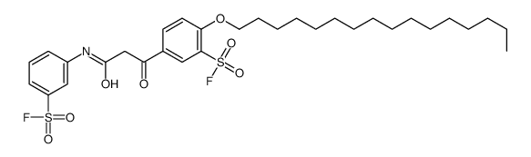 5-[3-[[3-(Fluorosulfonyl)phenyl]amino]-1,3-dioxopropyl]-2-(hexadecyloxy)benzenesulfonyl fluoride picture