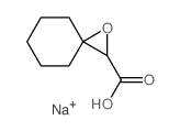 1-Oxaspiro[2.5]octane-2-carboxylicacid, sodium salt (1:1) structure
