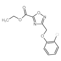 ETHYL 3-(2-CHLOROPHENOXY)METHYL-1,2,4-OXADIAZOLE-5 CARBOXYLATE picture