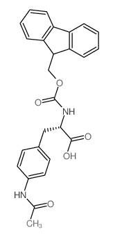 Fmoc-L-4-acetamidophe structure