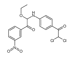 2-[4-(2,2-dichloroacetyl)anilino]-2-ethoxy-1-(3-nitrophenyl)ethanone Structure