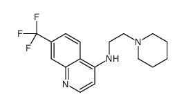 N-(2-piperidin-1-ylethyl)-7-(trifluoromethyl)quinolin-4-amine Structure