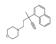 α-Methyl-α-(1-naphtyl)-4-morpholinebutyronitrile结构式