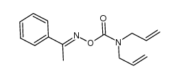 acetophenone N,N-diallylcarbamoyl oxime Structure