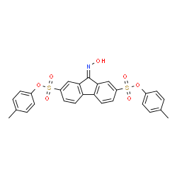 BIS(4-METHYLPHENYL) 9-(HYDROXYIMINO)-9H-FLUORENE-2,7-DISULFONATE structure