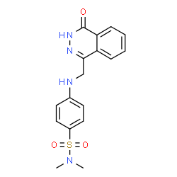 N,N-DIMETHYL-4-([(4-OXO-3,4-DIHYDRO-1-PHTHALAZINYL)METHYL]AMINO)BENZENESULFONAMIDE structure