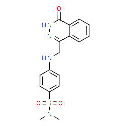 N,N-DIMETHYL-4-([(4-OXO-3,4-DIHYDRO-1-PHTHALAZINYL)METHYL]AMINO)BENZENESULFONAMIDE Structure