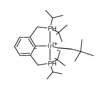 [(κ3-C6H3-2,6-[CH2P(t-Bu)2]2)Ir(tert-butylvinyl)(H)] Structure