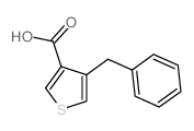 3-Thiophenecarboxylicacid, 4-(phenylmethyl)- Structure