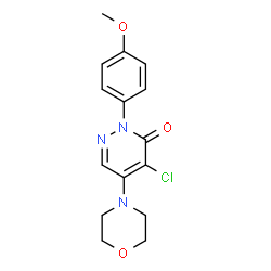 4-CHLORO-2-(4-METHOXYPHENYL)-5-MORPHOLINO-3(2H)-PYRIDAZINONE Structure